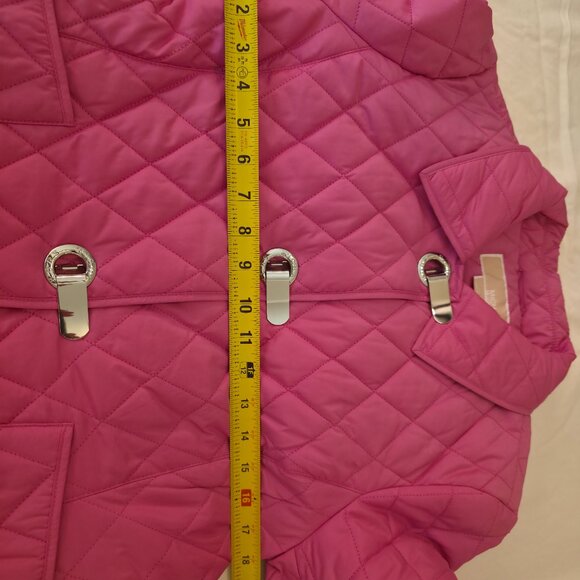 Michael Kors Quilted Fuchsia Pink Jacket - NWT - Petite M - Picture 5 of 12